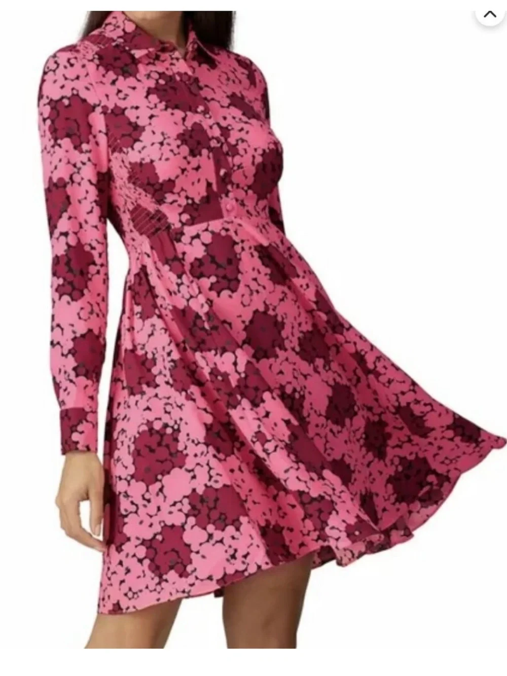 Kate spade Bubble Dot Smocked Dress In Rhubarbjam